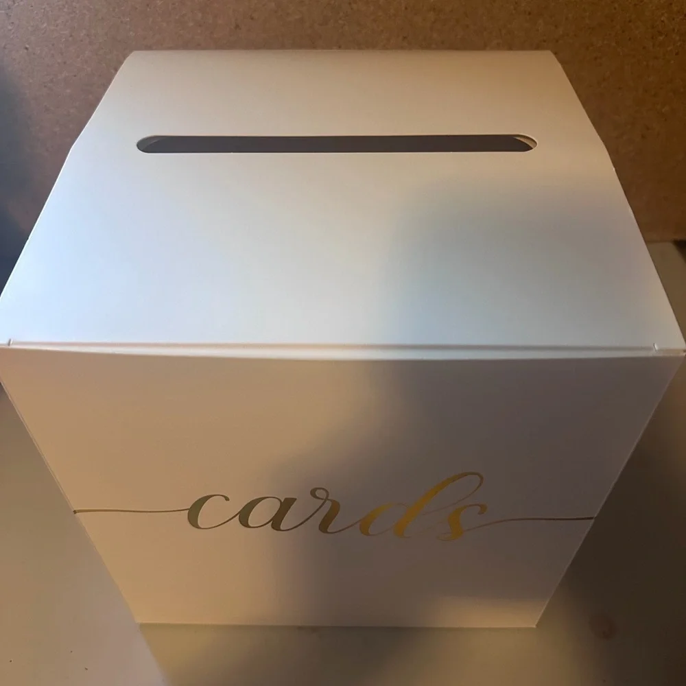 White Card Holder Box
